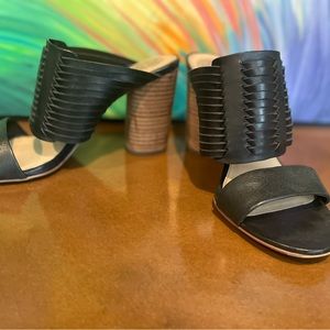 Vince Camuto wooden heeled shoe